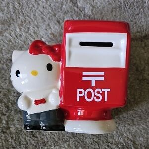 Hello Kitty Ceramic Piggy Bank Rare 2012 With The Mailbox Kawaii Japan